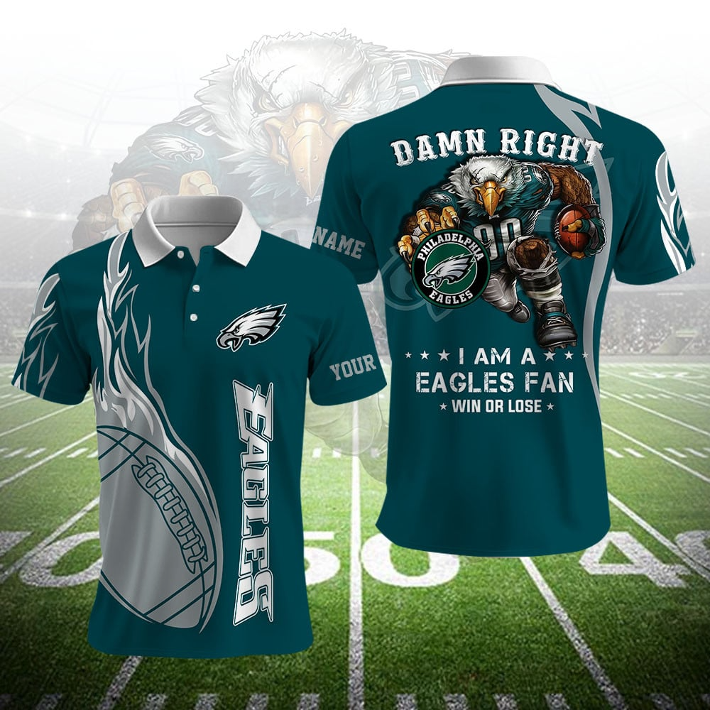 PE NFL Team Mascot Polo Shirt DDT NTL