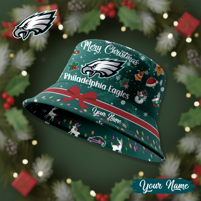 PE Premium NFL Merry Christmas Bucket Hat DDT CTND