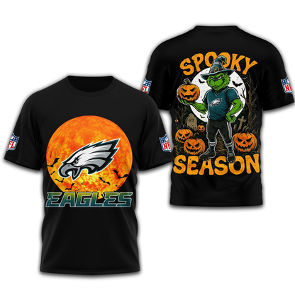 PE Premium NFL Spooky Season 3D Shirt DDT CTND