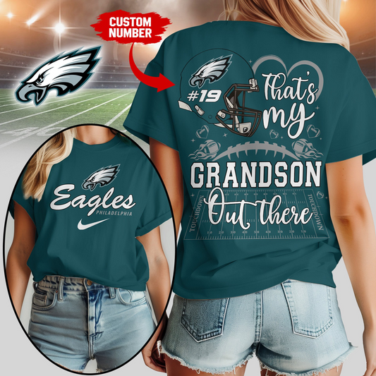 PE Premium NFL That My Grandson Out There Shirt DDT NTL