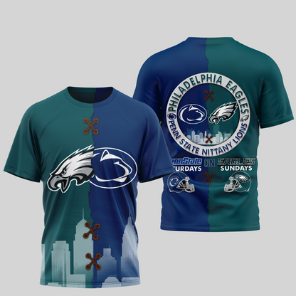 PE Premium NFL x NCAA 3D T-shirt DDT NTL