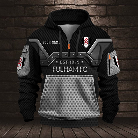 Personalized FUL Premium EPL Half Zip Heavy Hoodie DDT NTL