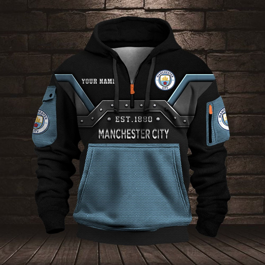 Personalized MC Premium EPL Half Zip Heavy Hoodie DDT NTL