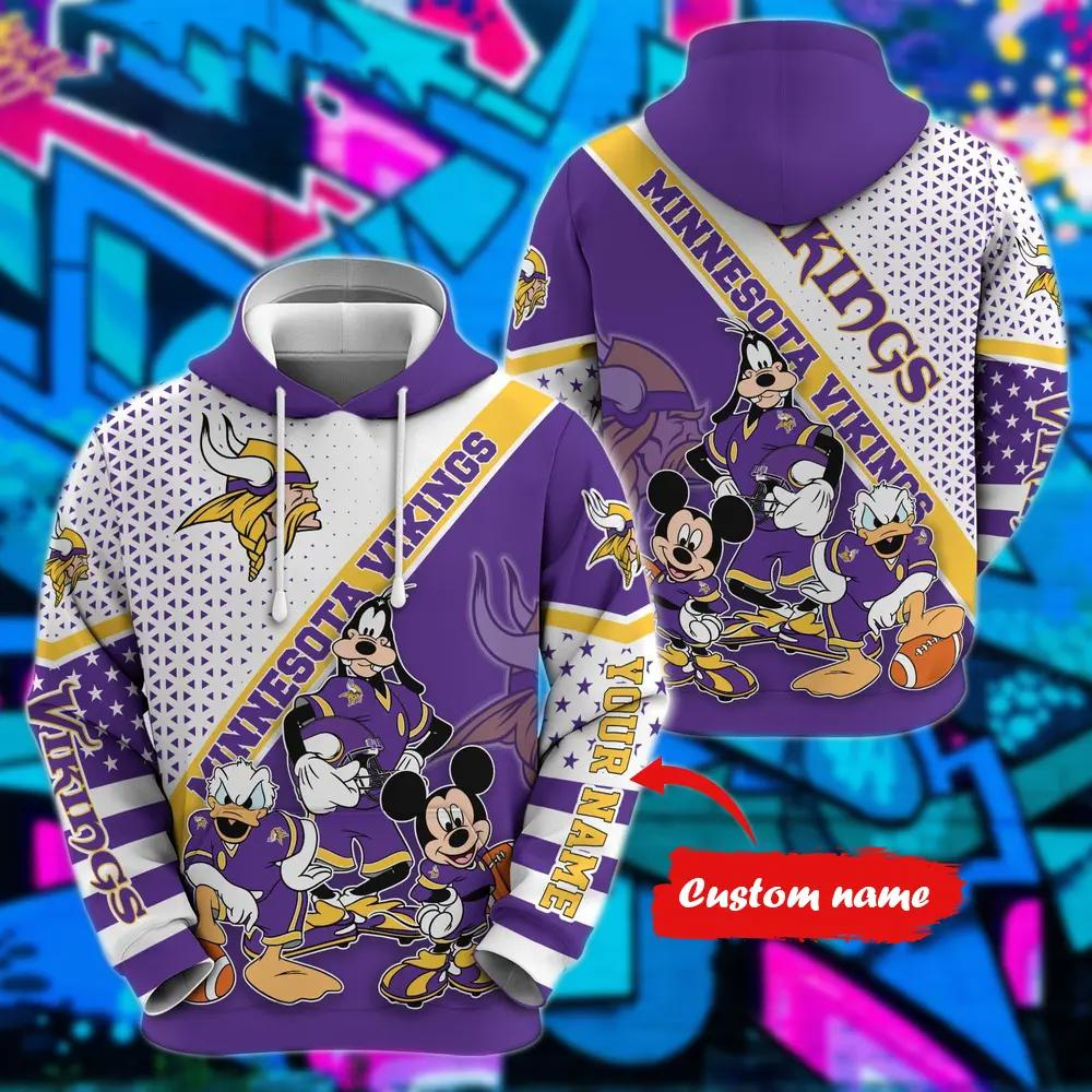 Personalized MV x NFL Character Cartoon Movie Unisex Hoodie DDT CTND