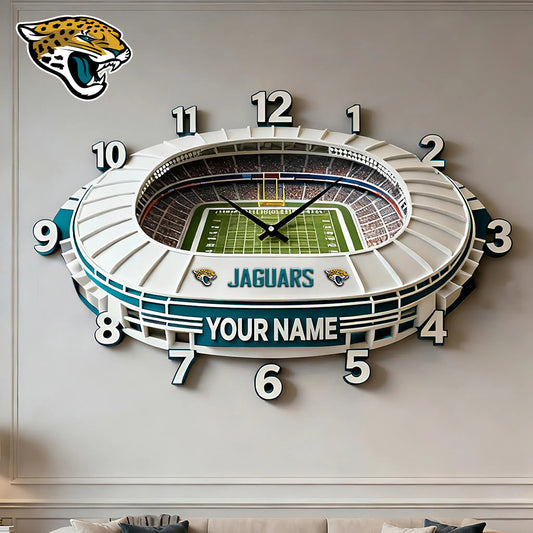 Personalized NFL JAC Stadium Theme Clock V1 NAK NHM