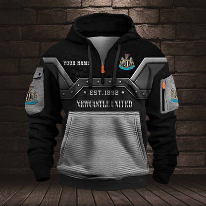 Personalized NU Premium EPL Half Zip Heavy Hoodie DDT NTL