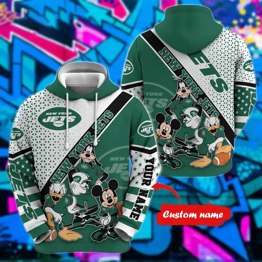 Personalized NYJ x NFL Character Cartoon Movie Unisex Hoodie DDT CTND