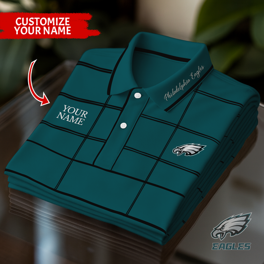 Personalized PE Premium NFL Polo Shirt DDT NTL