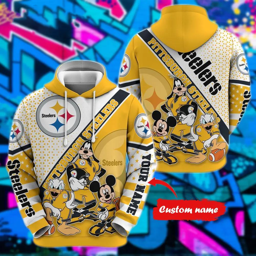 Personalized PS x NFL Character Cartoon Movie Unisex Hoodie DDT CTND