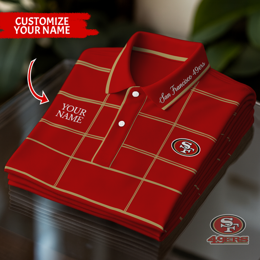 Personalized SF49 Premium NFL Polo Shirt DDT NTL