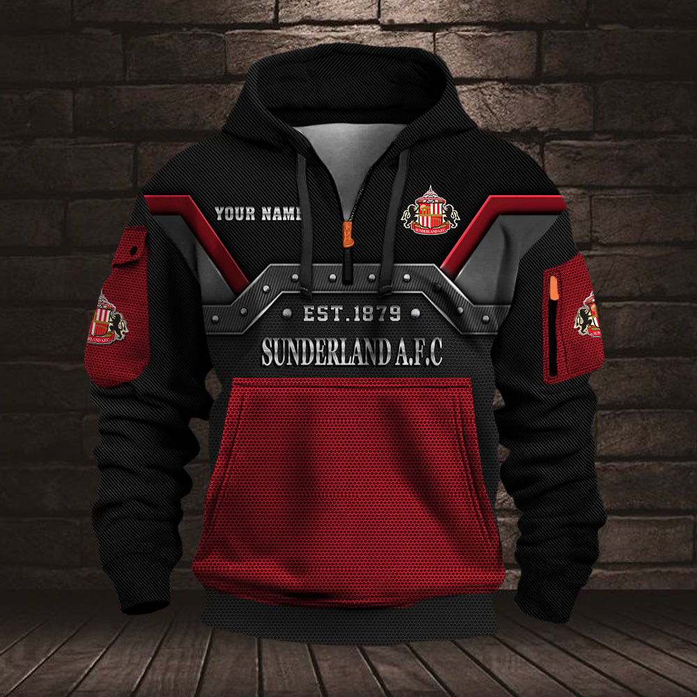Personalized SUN Premium EPL Half Zip Heavy Hoodie DDT NTL