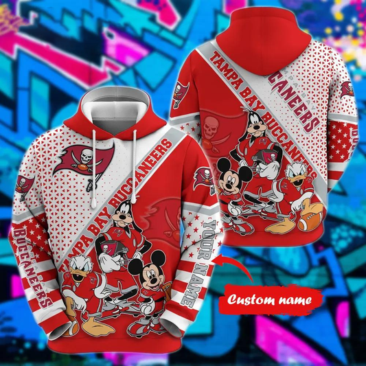 Personalized TBB x NFL Character Cartoon Movie Unisex Hoodie DDT CTND