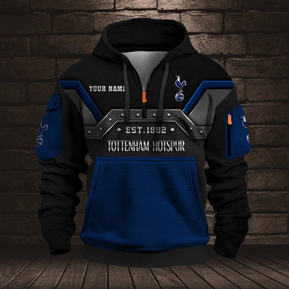 Personalized TOT Premium EPL Half Zip Heavy Hoodie DDT NTL
