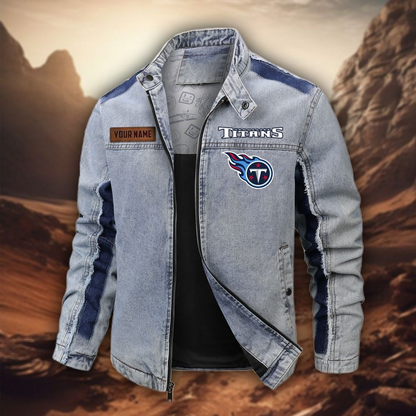 Personalized TT Premium NFL Street Scar Denim Jacket DDT CTND
