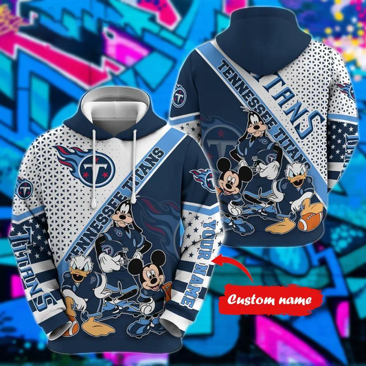 Personalized TT x NFL Character Cartoon Movie Unisex Hoodie DDT CTND