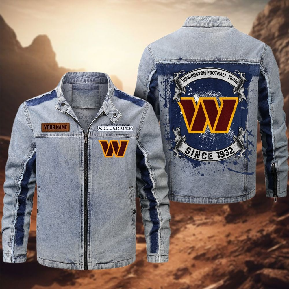 Personalized WC Premium NFL Street Scar Denim Jacket DDT CTND