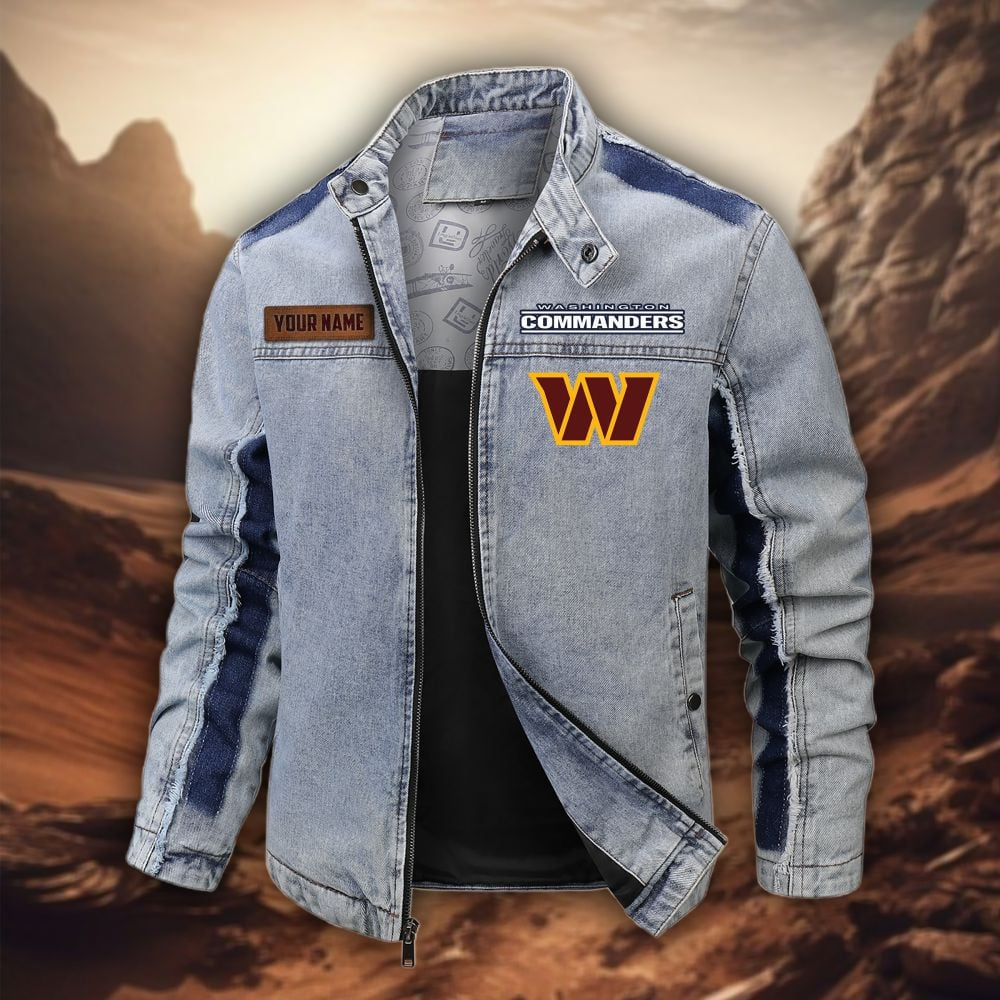 Personalized WC Premium NFL Street Scar Denim Jacket DDT CTND
