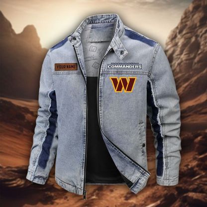 Personalized WC Premium NFL Street Scar Denim Jacket DDT CTND