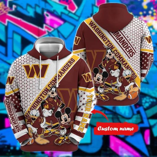 Personalized WC x NFL Character Cartoon Movie Unisex Hoodie DDT CTND