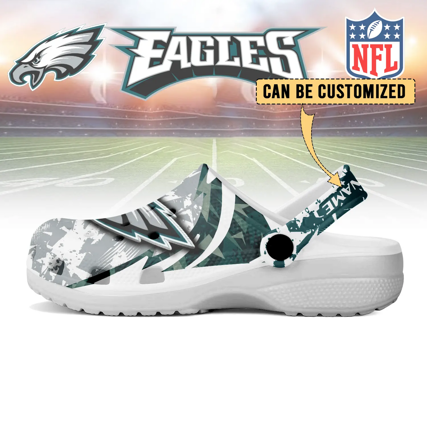 PHI  x NFL Crocs Crocband Clogs Shoes DatND DVT