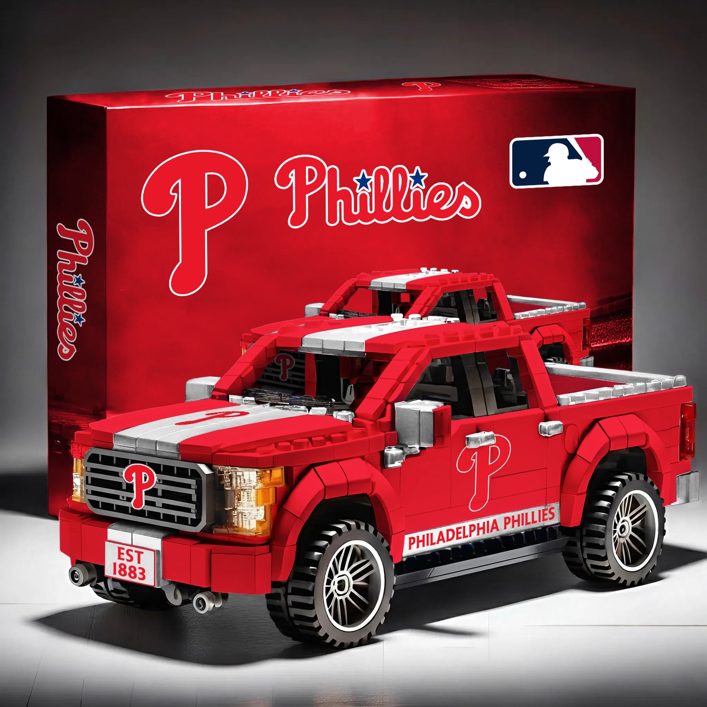 PHI x MLB 3D Racing Truck Model Building Block Set V1 NAK NHM