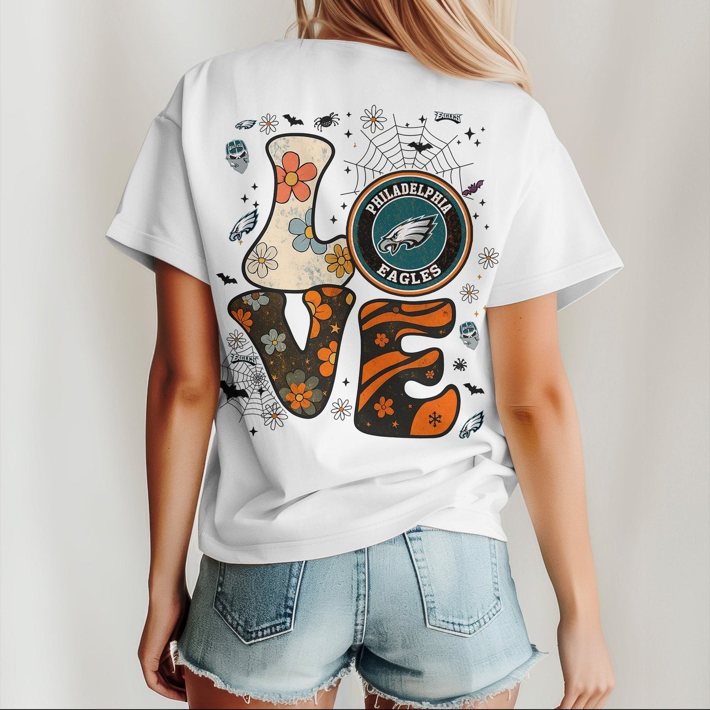 PHI x NFL Halloween Bow 3D Shirt 0409 DatND DVT