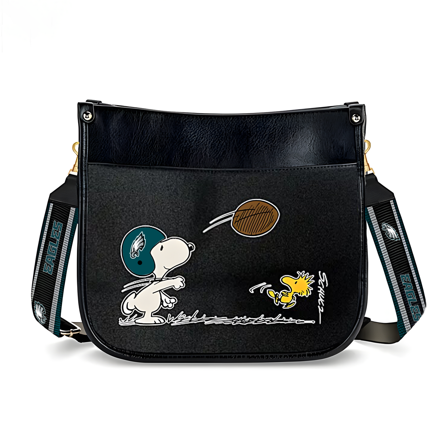 PHI x NFL Peanuts Snoopy Football Shoulder Bag DatND ThuongNH