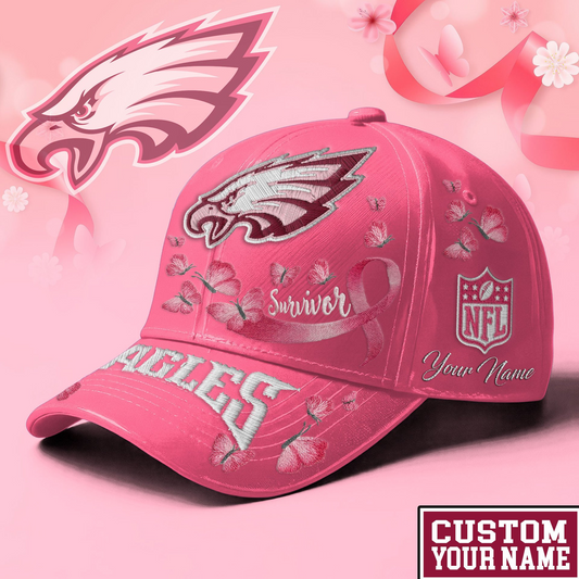PHI x NFL Premium Classic Cap Breast Cancer Survivor