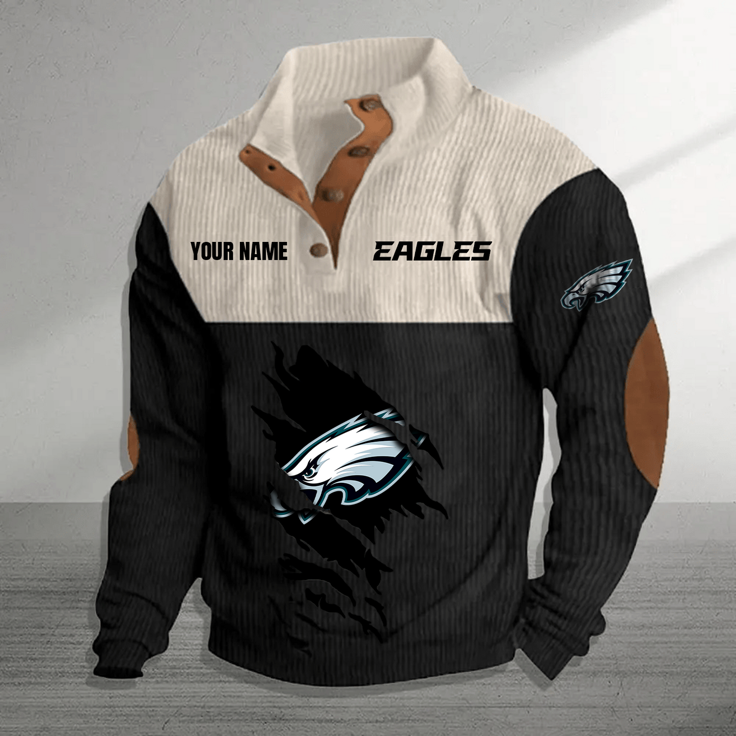 PHI x NFL Premium Personalized Game-Day Pullover DATND TANTD