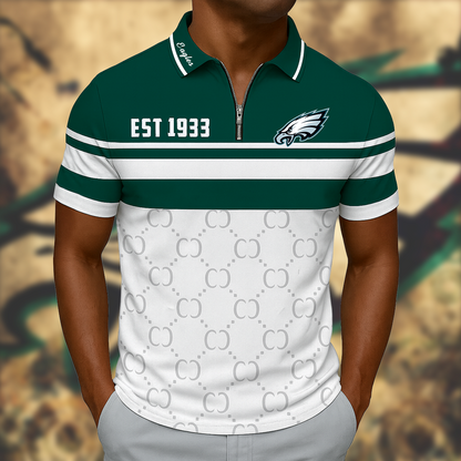 PHI x NFL Zip Polo Shirt TUANND TANTD