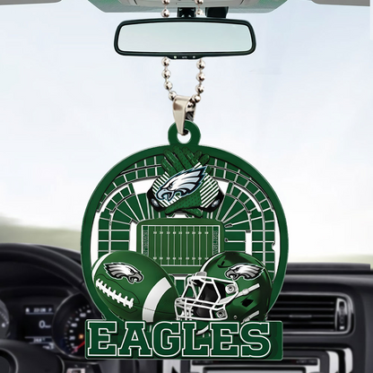 PHILADELPHIA EAGLES ORNAMENT CAR NDT