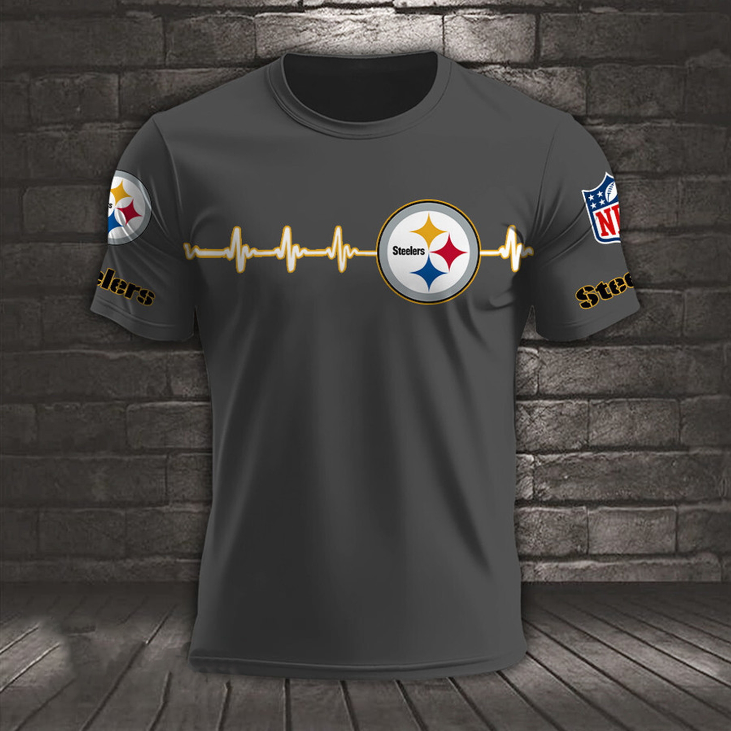 PIT x NFL Heart Rate Map Special 3D Shirt DatND ThuongNH
