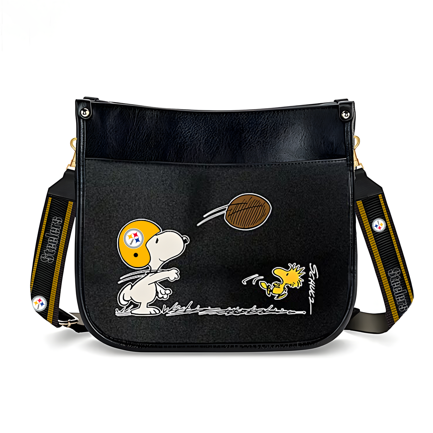 PIT x NFL Peanuts Snoopy Football Shoulder Bag DatND ThuongNH