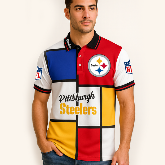 PIT x NFL Polo Shirt Mondrian TUANND TANTD