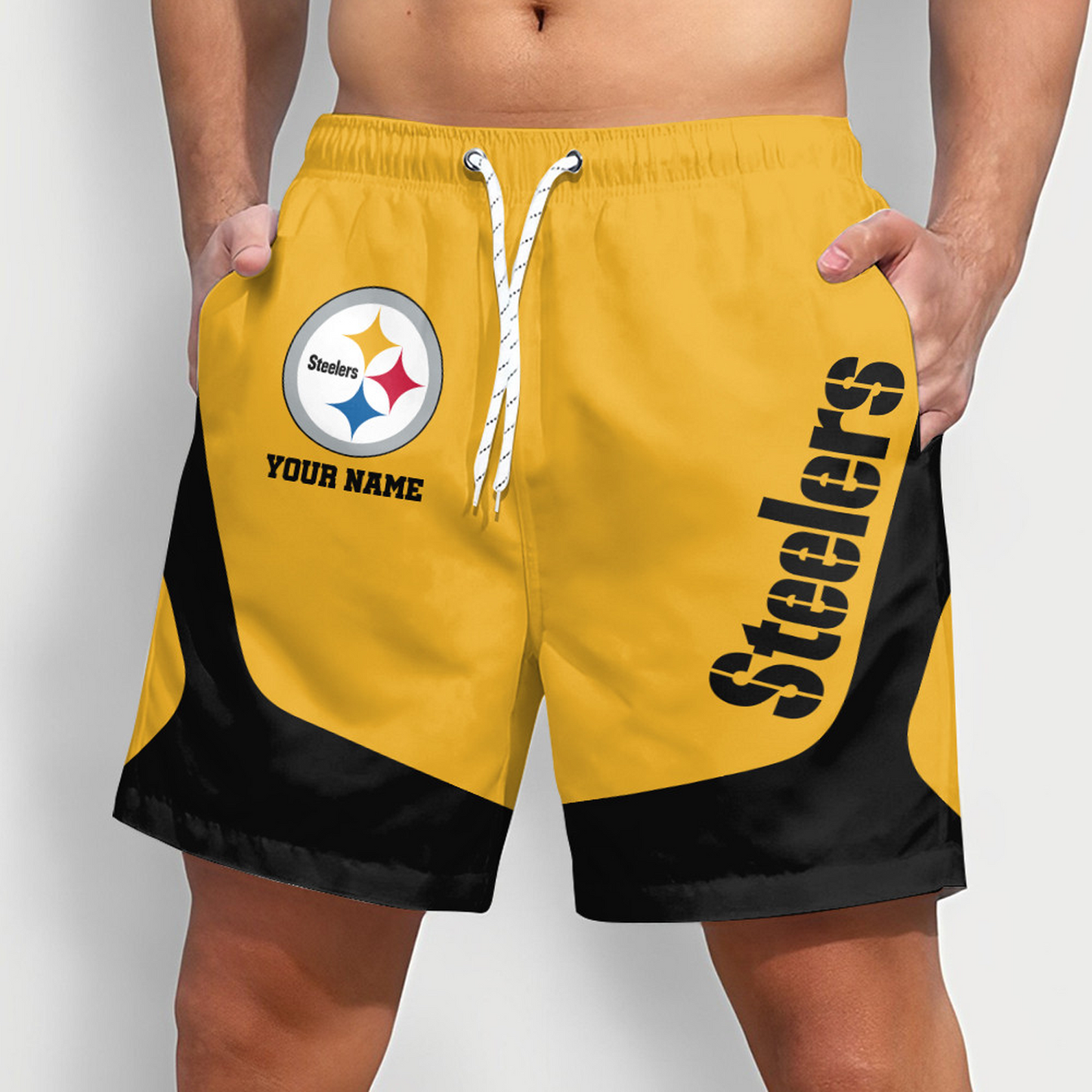 PIT x NFL Team Special Short Pants For Men Custom Name Gifts DATND TANTD25