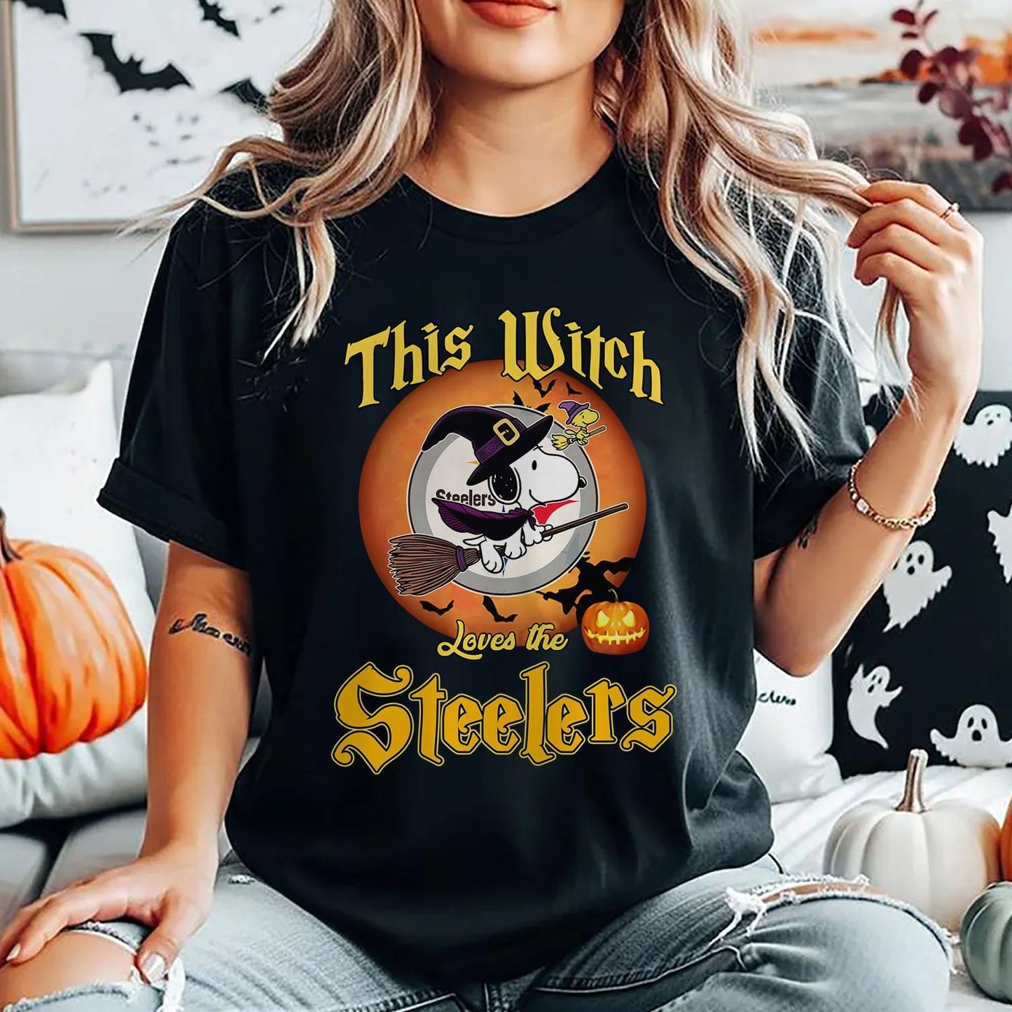 PIT x NFL This Witch Snoopy Love This 2D Shirt DatND DVT