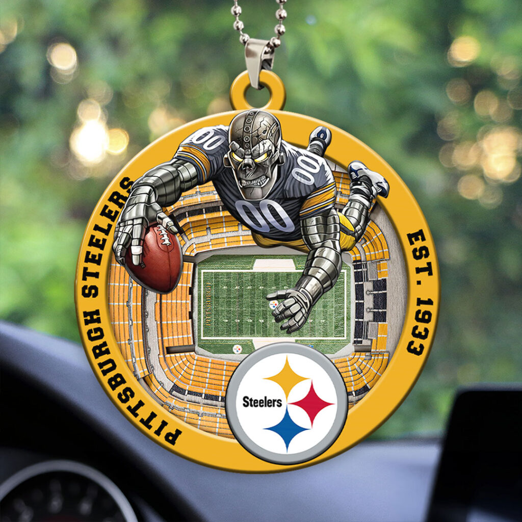 Pittsburgh Steeler Car Ornaments NDT