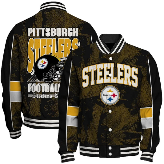 Pittsburgh Steelers Football Team 2024 - 25 Cheering Symbols Unisex Varsity Jacket DDT HLPHUONG