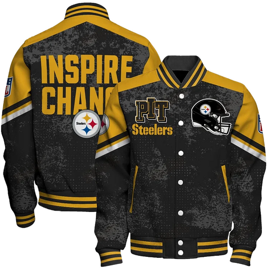 Pittsburgh Steelers Football Team 2024 - 25 Immortal Style Unisex Varsity Jacket DDT HLPHUONG