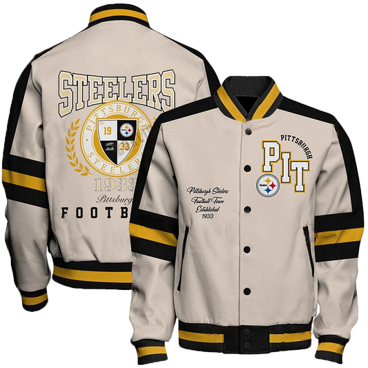 Pittsburgh Steelers Football Team 2024 -25 Feel The Power Unisex Varsity Jacket DDT HLPHUONG