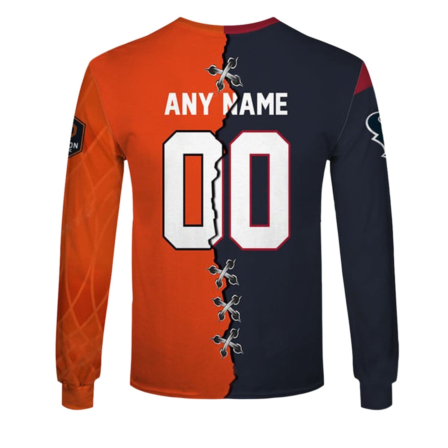 PREMIUM Houston Dynamo FC X Houston Texans (MLS x NFL) LONG SLEEVE SHIRT NDT NHM