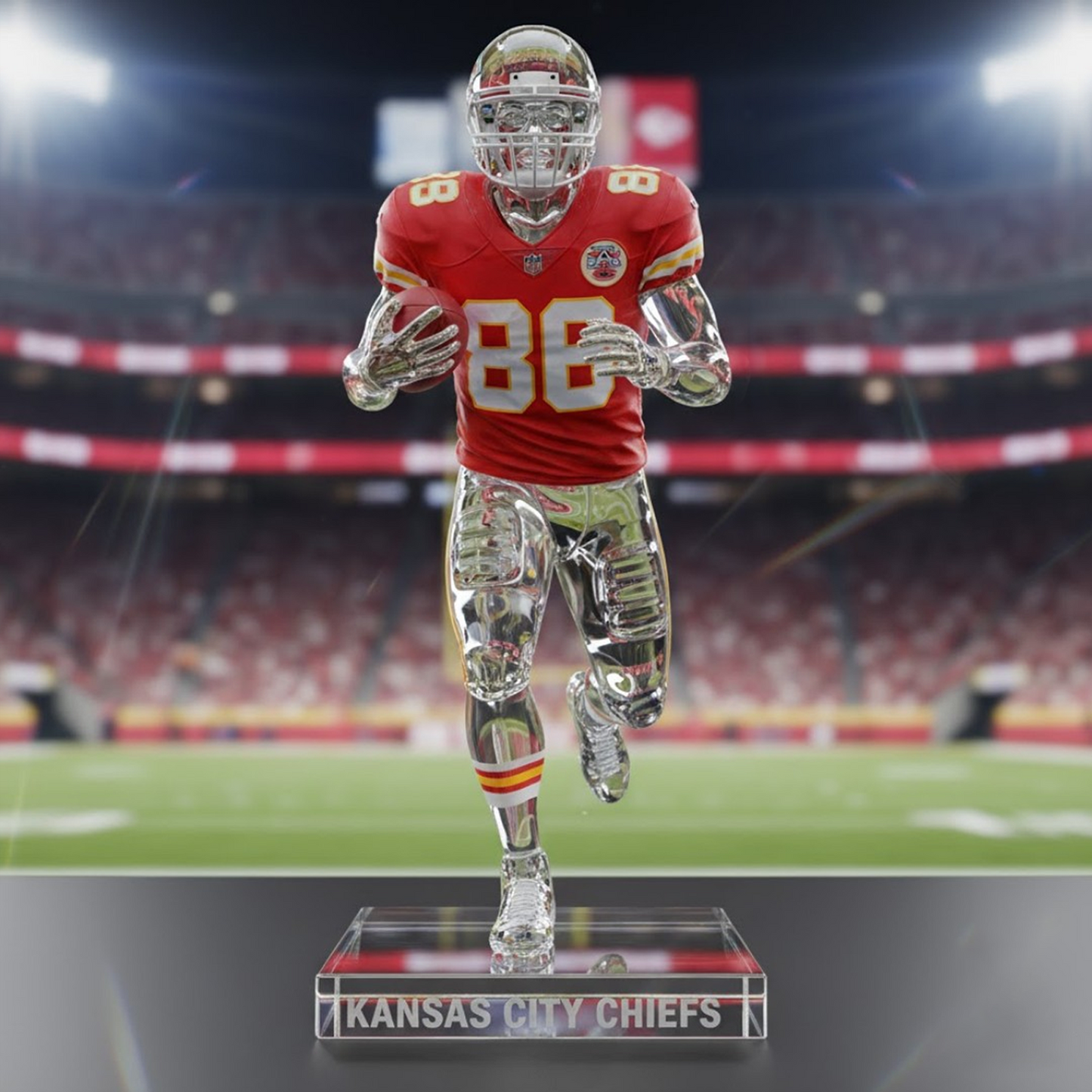 Premium KC x NFL Crystal Style Desktop Ornament DatND DVT