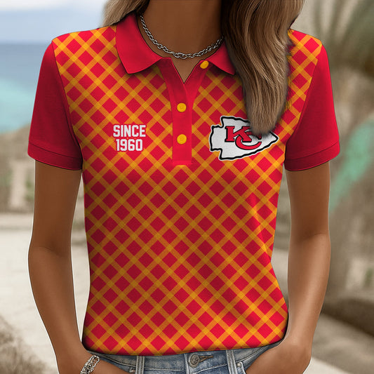 Premium KCC Checkered Women Polo Shirt V2 NMD NHM