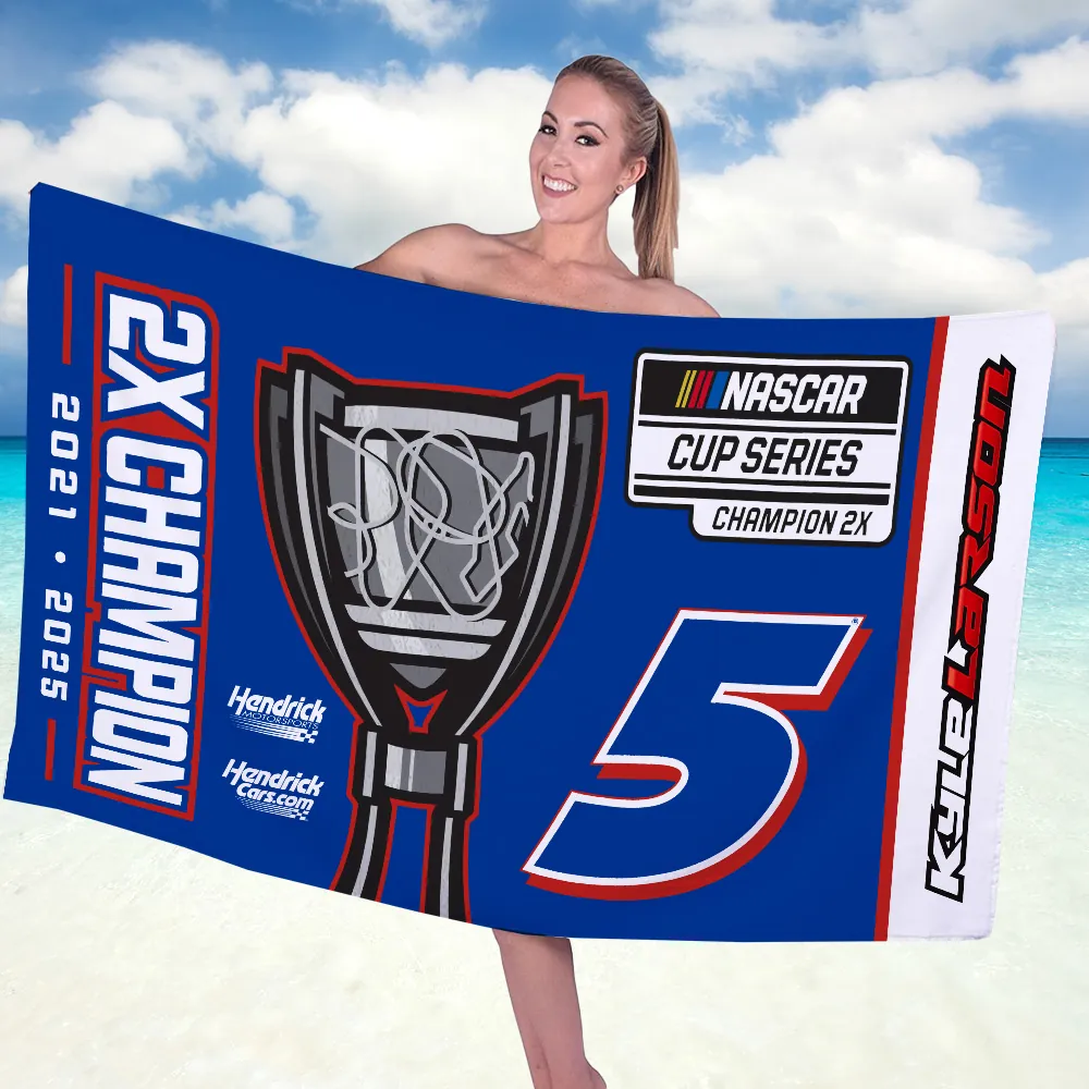 Premium Kyle Larson NASCAR Cup Series Champion 2025 Beach Towel V1 NMD TTV