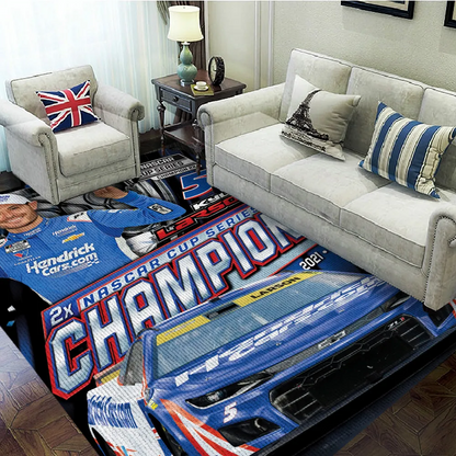 Premium Kyle Larson NASCAR Cup Series Champion 2025 Rug V2 NMD TTV
