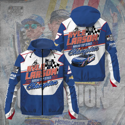 Premium Kyle Larson NASCAR Cup Series Champion 2025 Windbreaker Jacket V1 NMD TTV