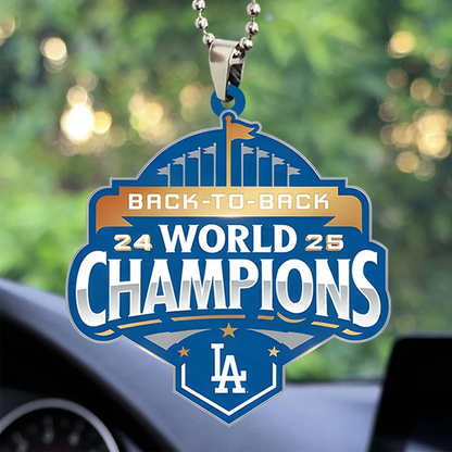 Premium MLB LAD World Series  Acrylic Car Ornament V1 NMD 031125 TTV