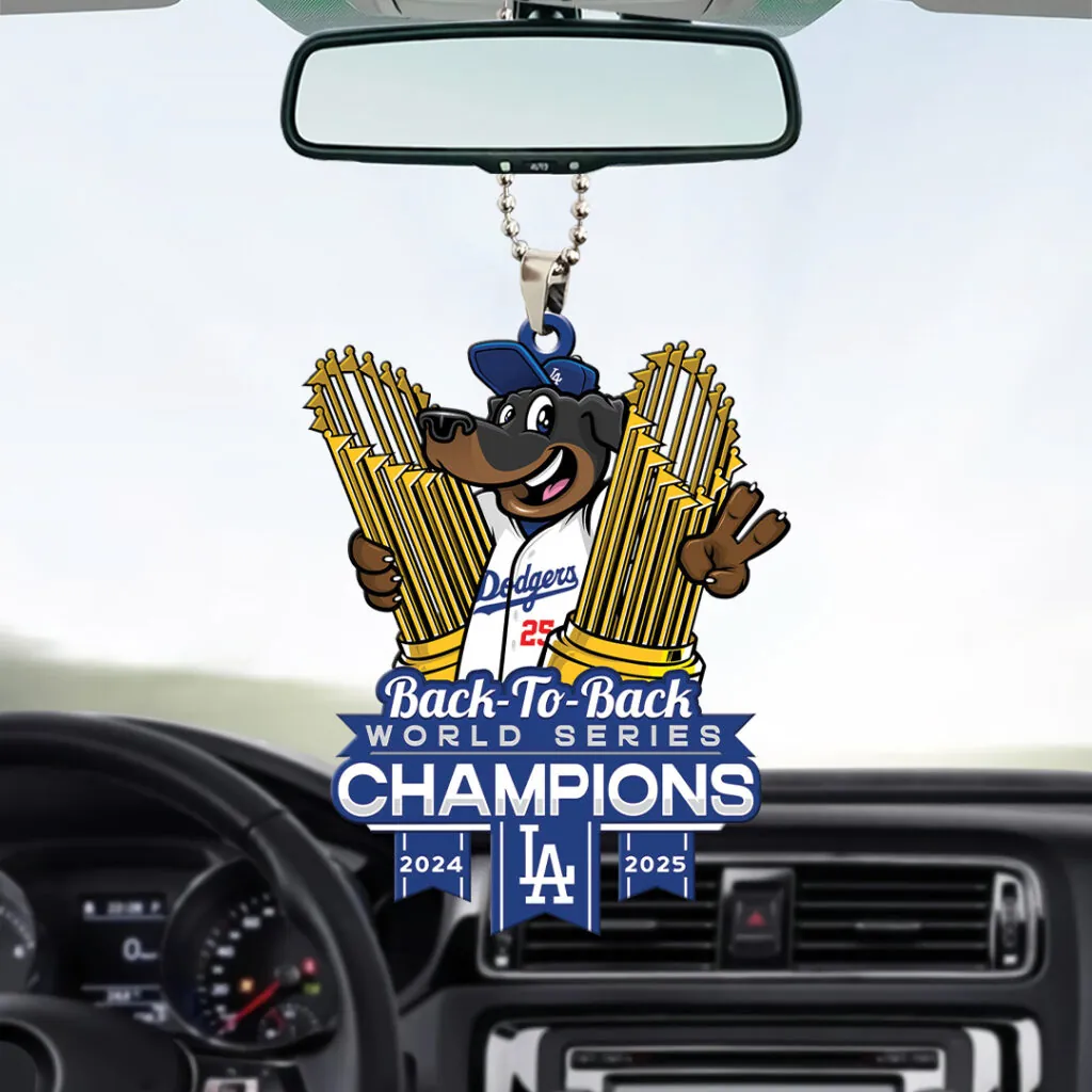 Premium MLB LAD World Series Acrylic Car Ornament V2 NMD 031125 TTV