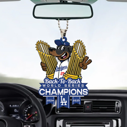 Premium MLB LAD World Series Acrylic Car Ornament V2 NMD 031125 TTV