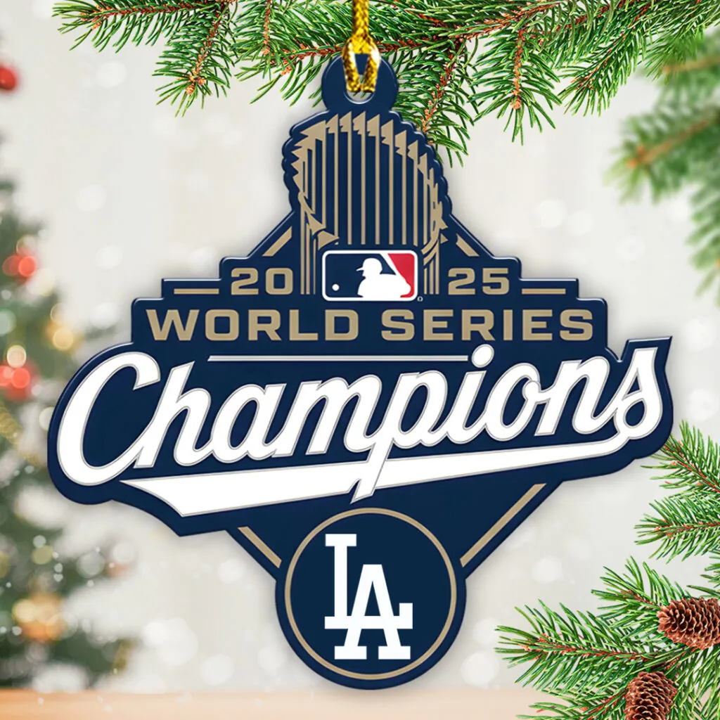 Premium MLB LAD World Series Acrylic Ornament V3 NMD 031125 TTV